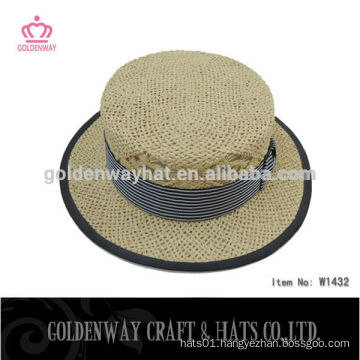 ladies cloche hat decoration boater hat for sale